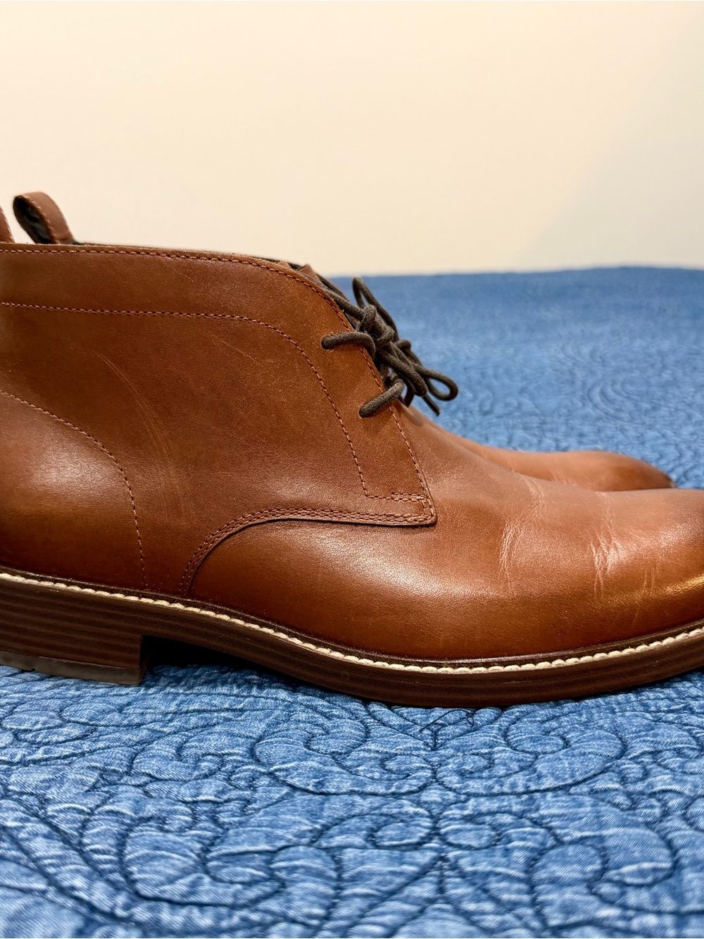 Cole Haan Men's Brown Leather Chukka Boots in Size 9 - Picture 4 of 6